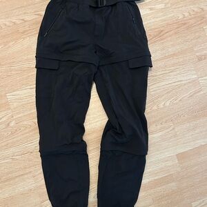 Zip off pants